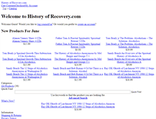 Tablet Screenshot of historyofrecovery.com